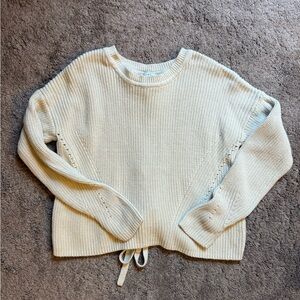 lucky brand lace up sweater